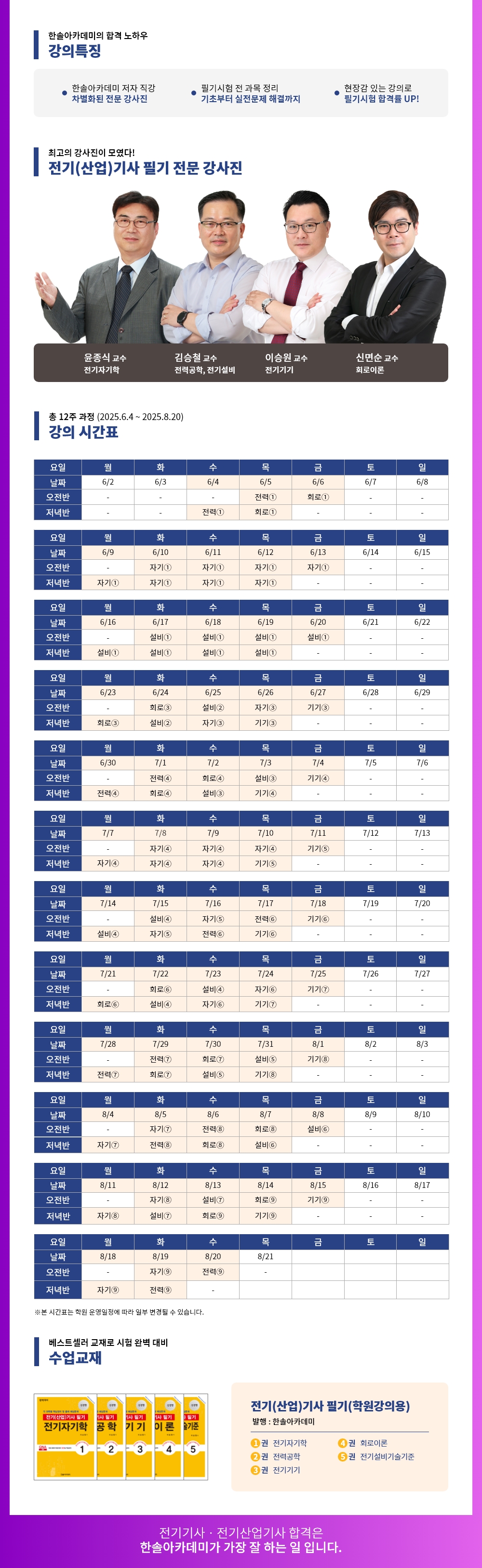 2025년 3회대비 전기(산업)기사 필기 대비반